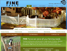 Tablet Screenshot of finefence.com